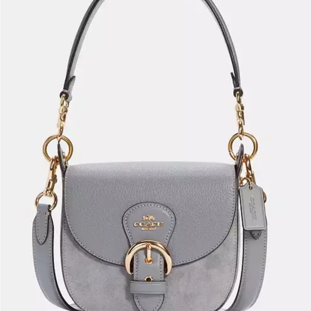 Coach Kleo Gray Suede 5687